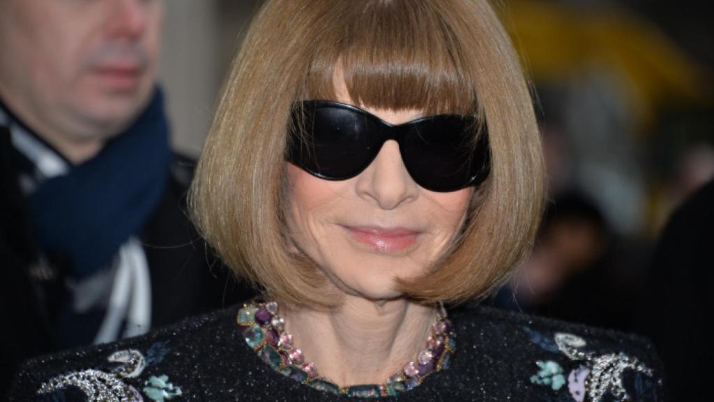 Anna Wintour en el desfile de Alta Costura de Chanel. Enero 2017.