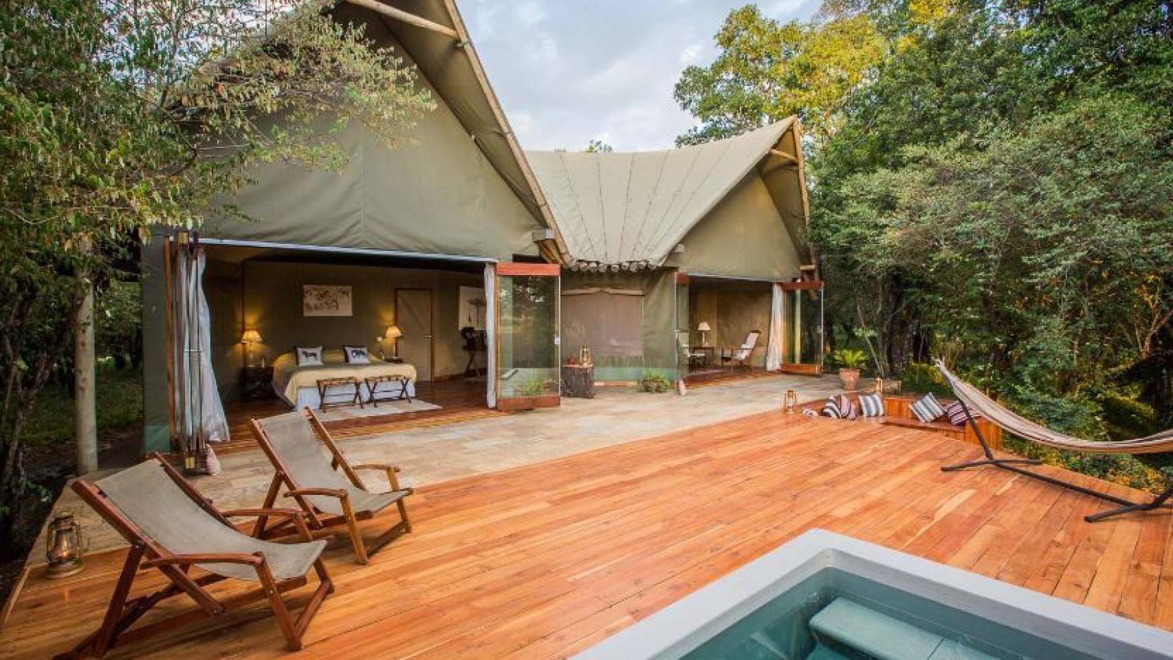 El resort de la influencer en Masai Mara