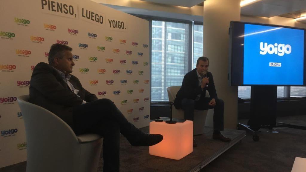 Los directivos de MásMóvil durante la presentación del la nueva tarifa.