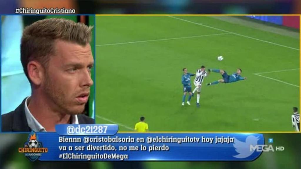 Jota Jordi en El Chiringuito. Foto: Twitter (@elchiringuitotv)