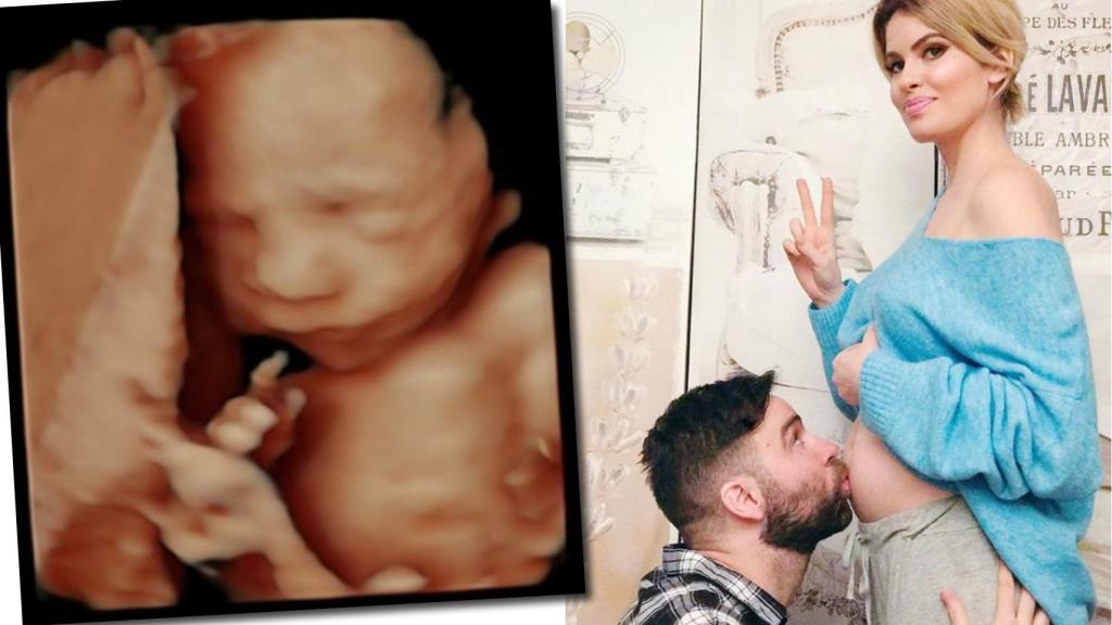 Adriana Abenia y Sergio Abad han compartido la primera foto de su hija.