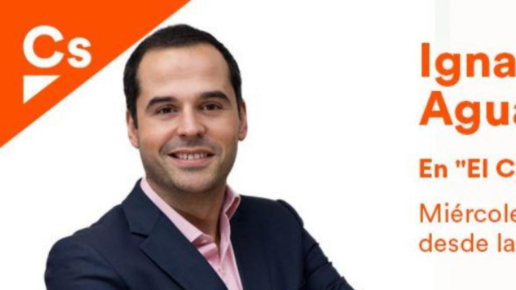 Ignacio Aguado en una imagen de su partido.