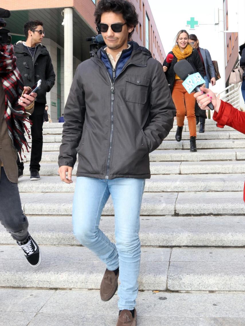 Alejandro Reyes, este viernes entrando a los juzgados.