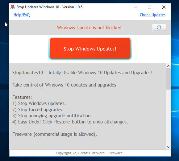 stopupdates10 parar actualizaciones de windows 10