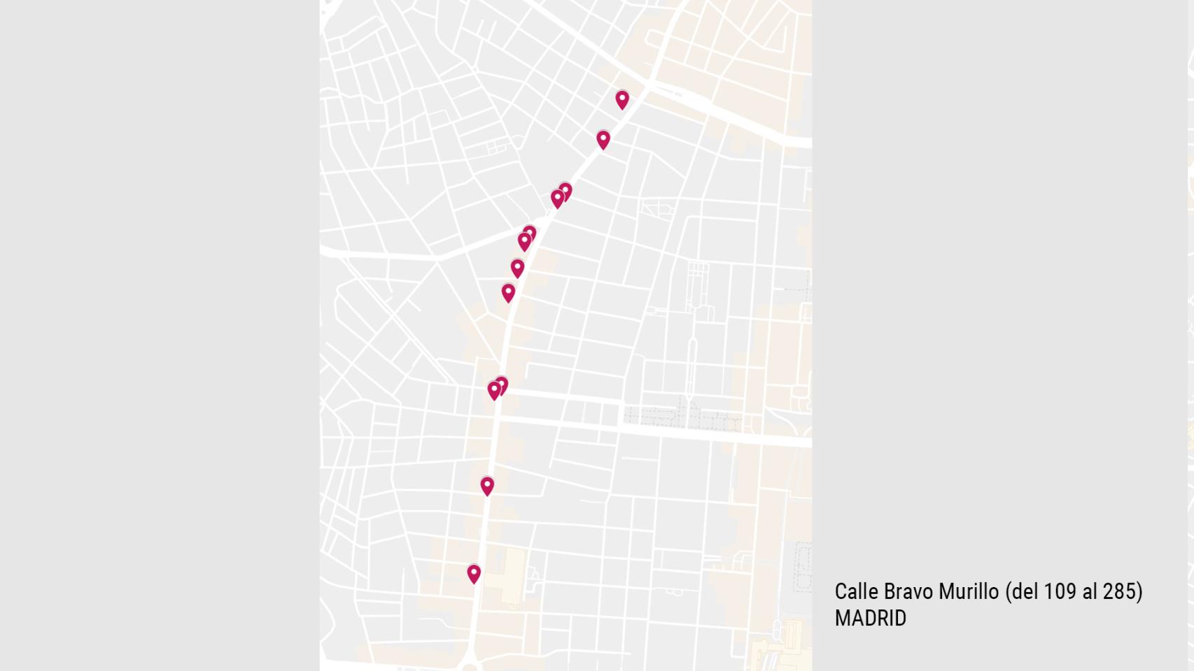 En apenas 1500 metros de la calle Bravo Murillo hay 12 locales de uñas / SILVIA P. CABEZA