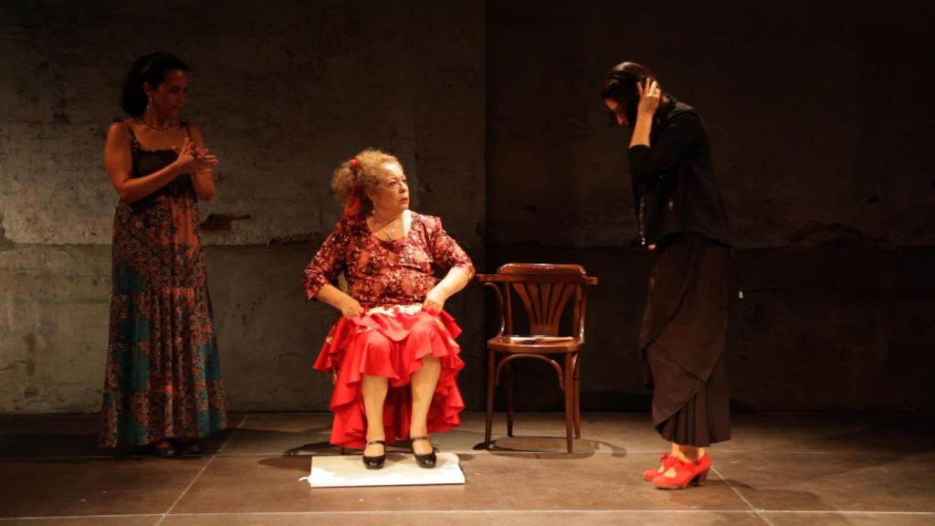 La chana en una actuación.