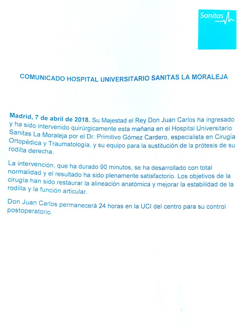 Parte médico del hospital.