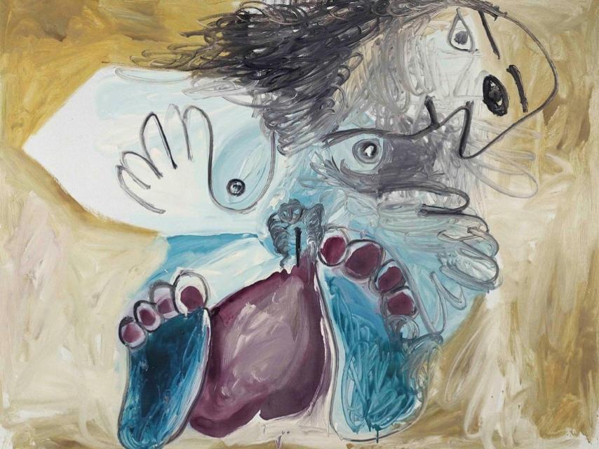Pablo Picasso pintó Desnudo acostado, en 1967.