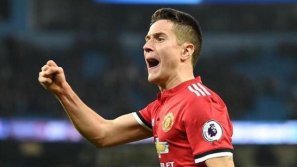 Ander Herrera celebra con el Manchester United. Foto: Instagram (@anderherrera)