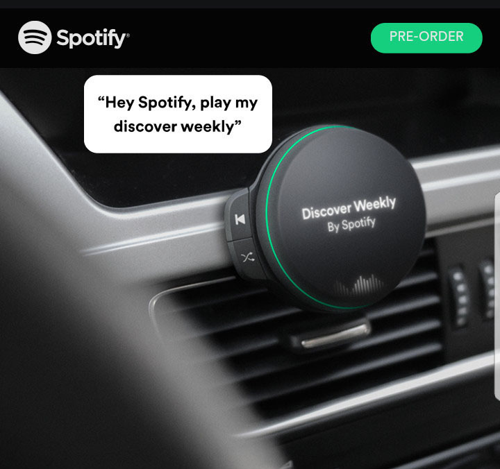spotify asistente virtual para el coche captura de pantalla recortada