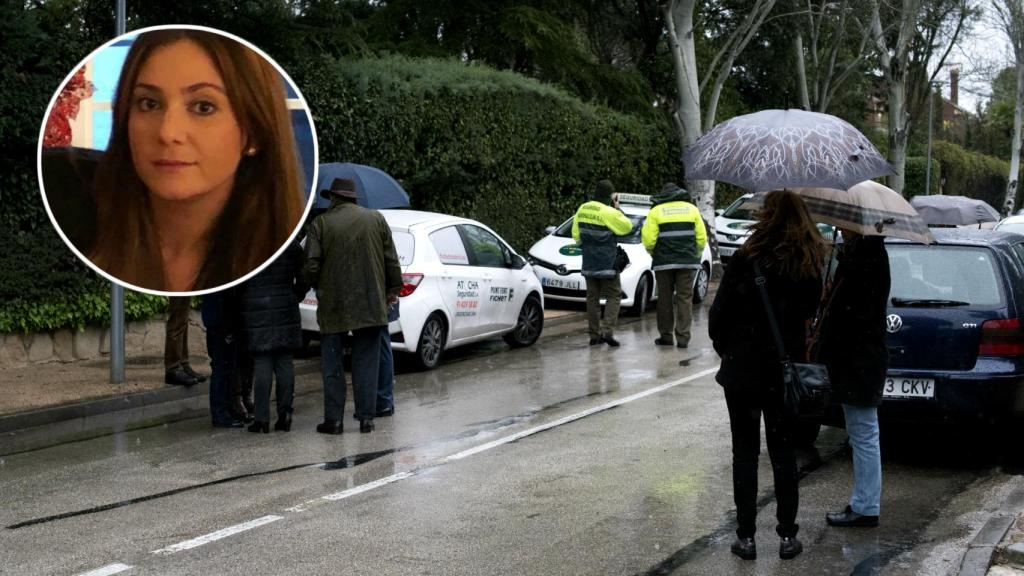 Imagen de la calle concurrida de coches y policías.