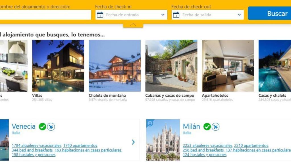 Captura de la web de Booking.