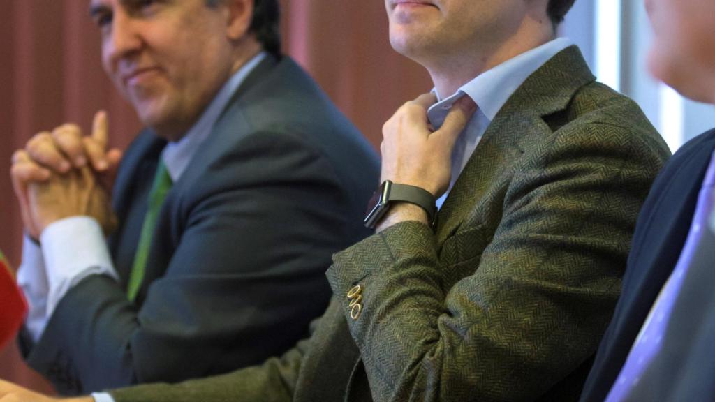 Pablo Casado, durante una rueda de prensa en Ávila.