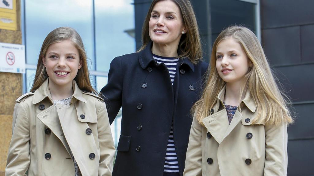 La infanta Sofía, la reina Letizia y la Princesa de Asturias, Leonor