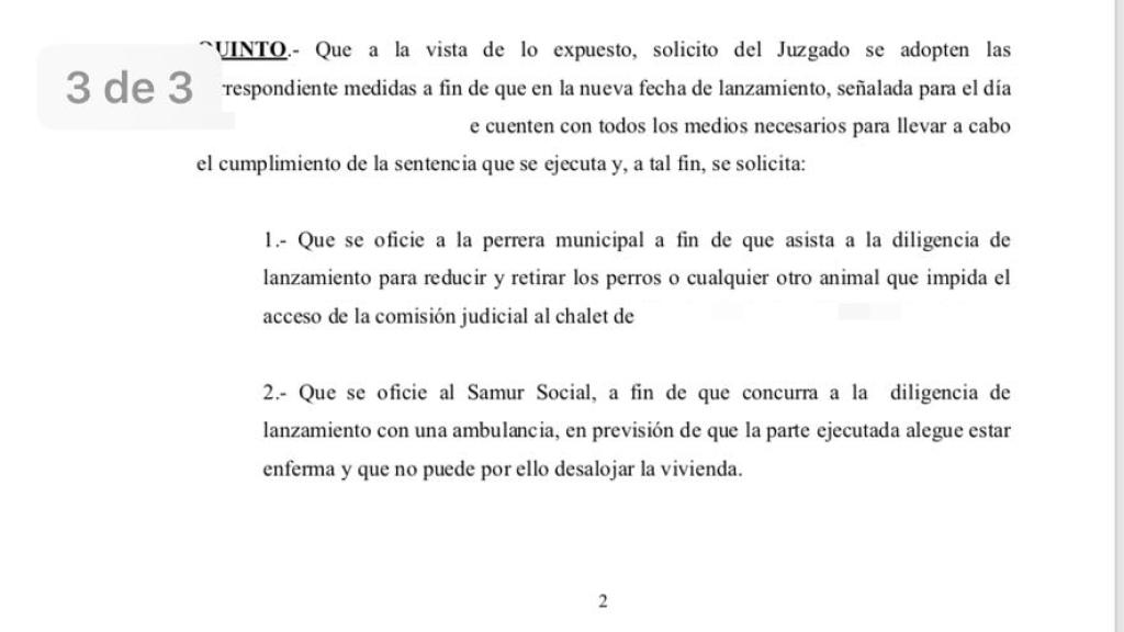 Citación de la abogada del marqués.