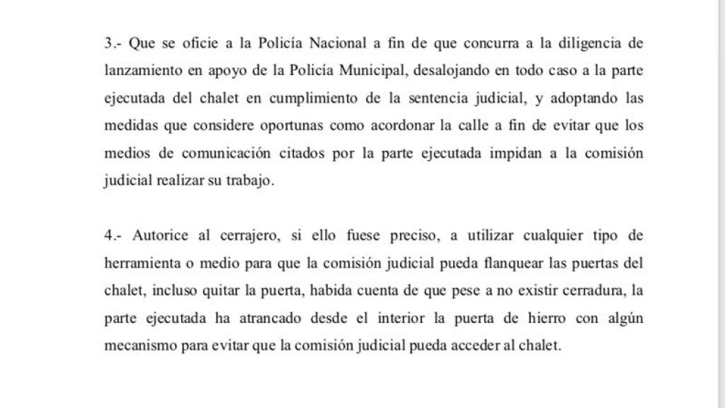 Citación de la abogada del marqués.