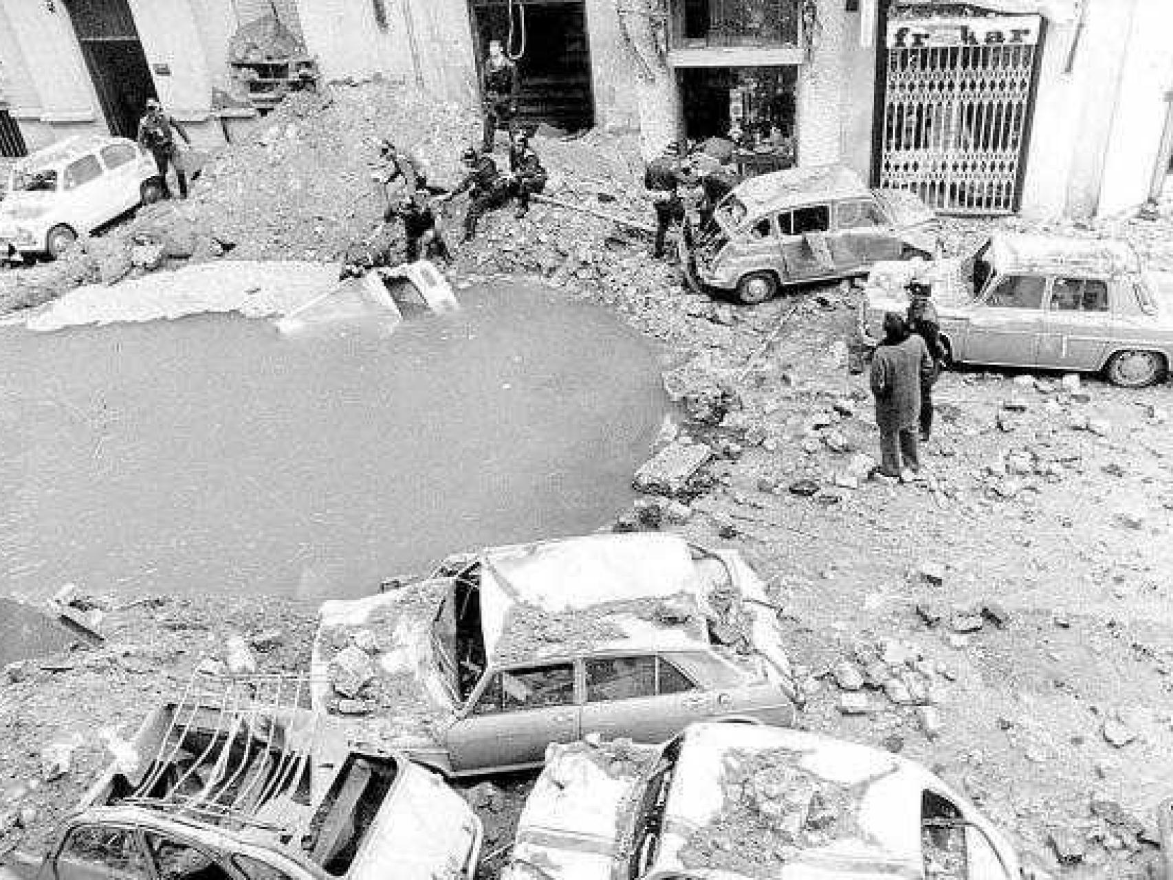 Escenario del crimen de Carrero Blanco en la calle Claudio Coello de Madrid.