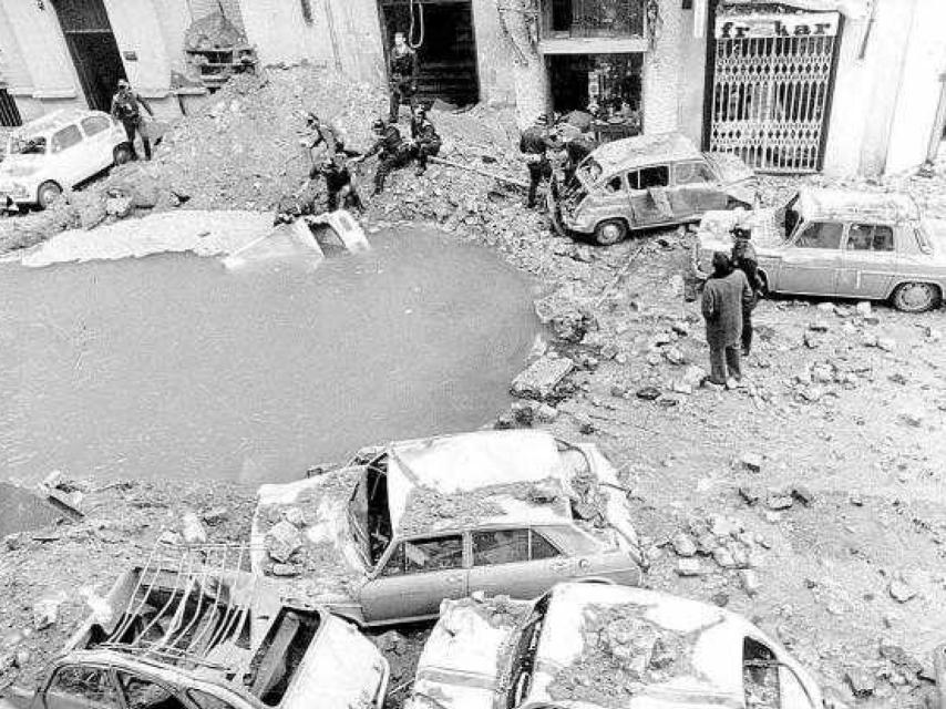 Escenario del crimen de Carrero Blanco en la calle Claudio Coello de Madrid.