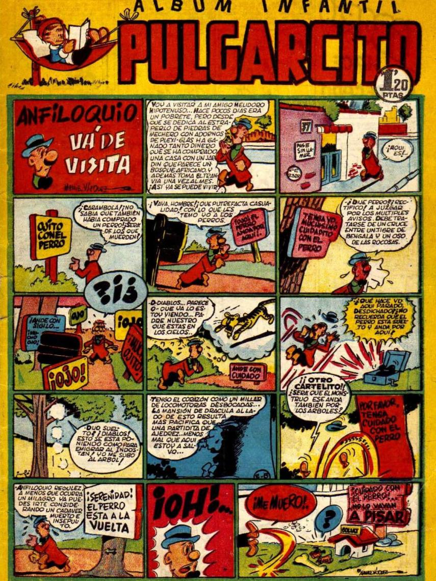 Página de la revista Pulgarcito.