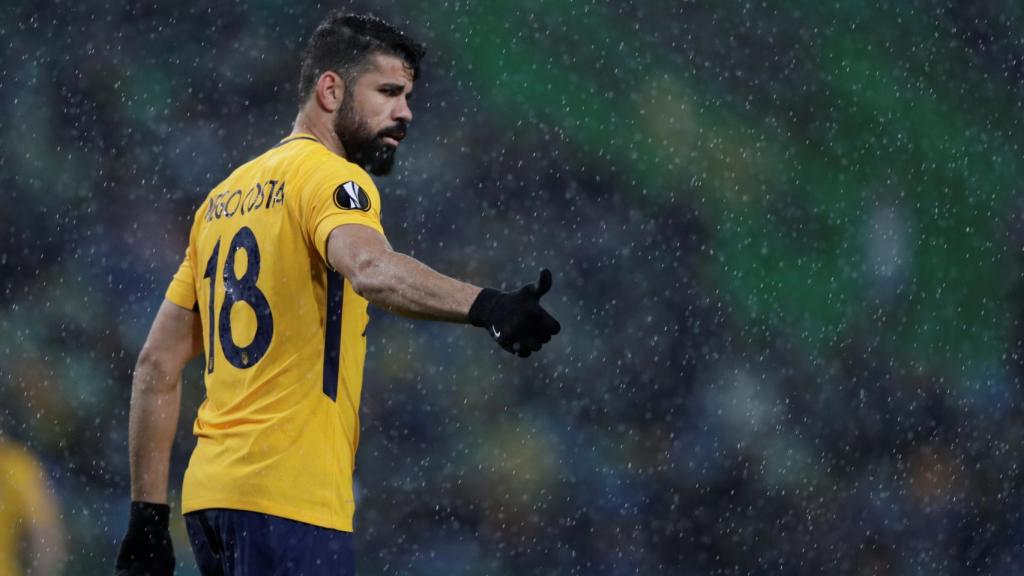 Imagen del partido de ida entre Atlético y Sporting.