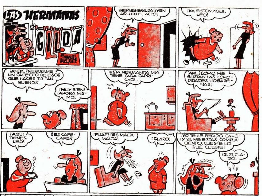 Página de Las hermanas Gilda, en los años cincuenta.