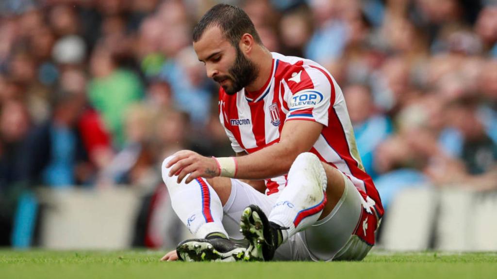 Jesé Rodríguez, en un partido con el Stoke City.