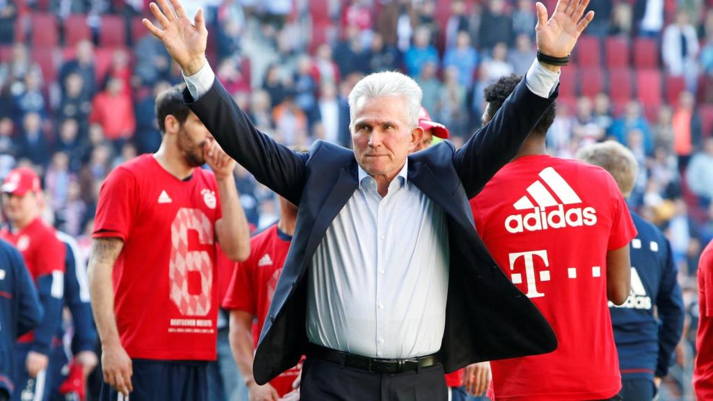Heynckes, en la celebración de la Bundesliga del Bayern.