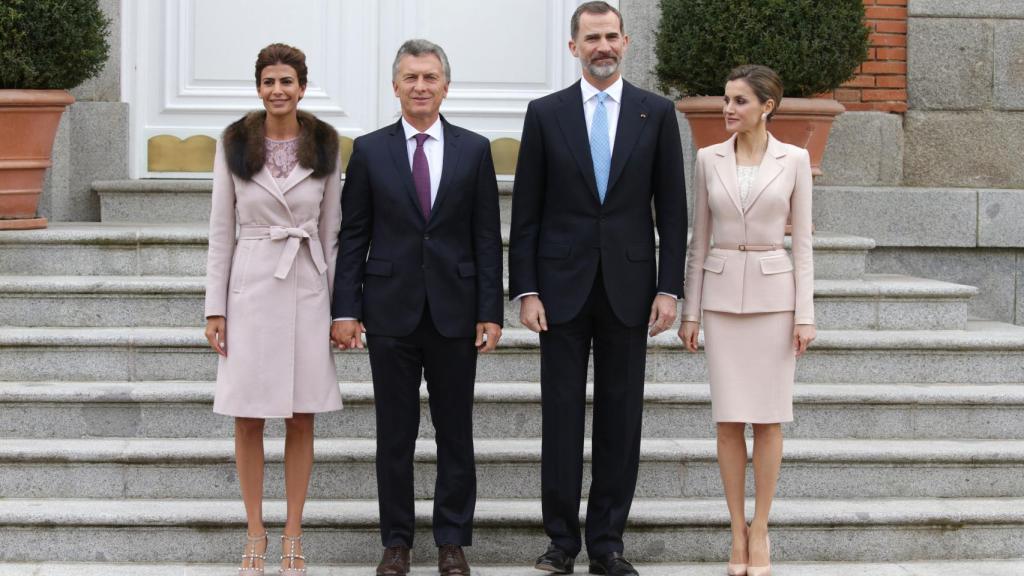 Juliana Awada, Mauricio Macri, Felipe VI y la reina Letizia