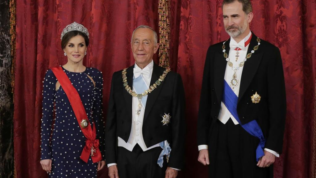 Letizia, Marcelo Rebelo de Sousa y Felipe VI