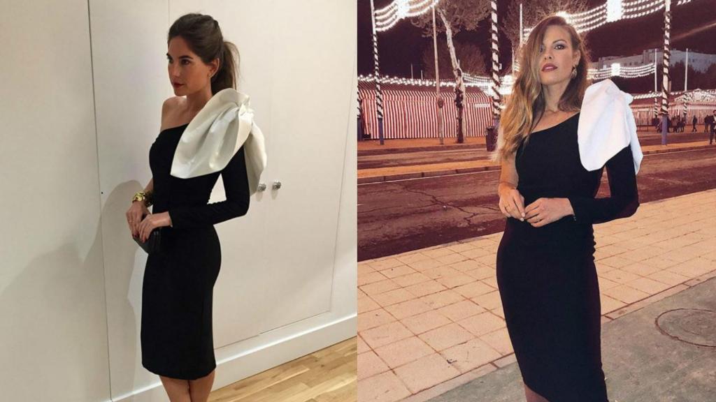 Lourdes Montes y Jessica Bueno con el mismo vestido.