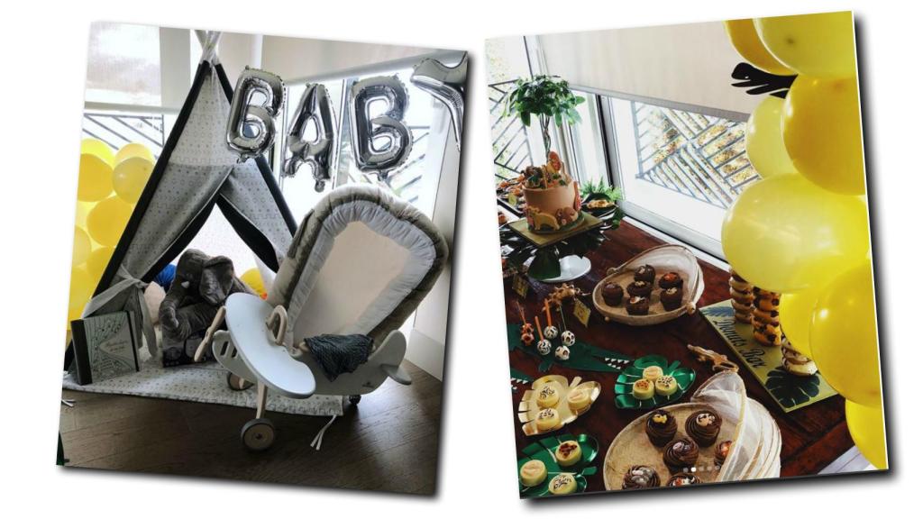 Algunos detalles de la 'babyshower'.