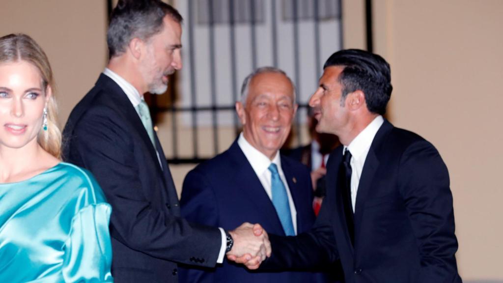 Felipe VI, Marcelo Rebelo de Sousa, Luis Figo y Helen Svedin