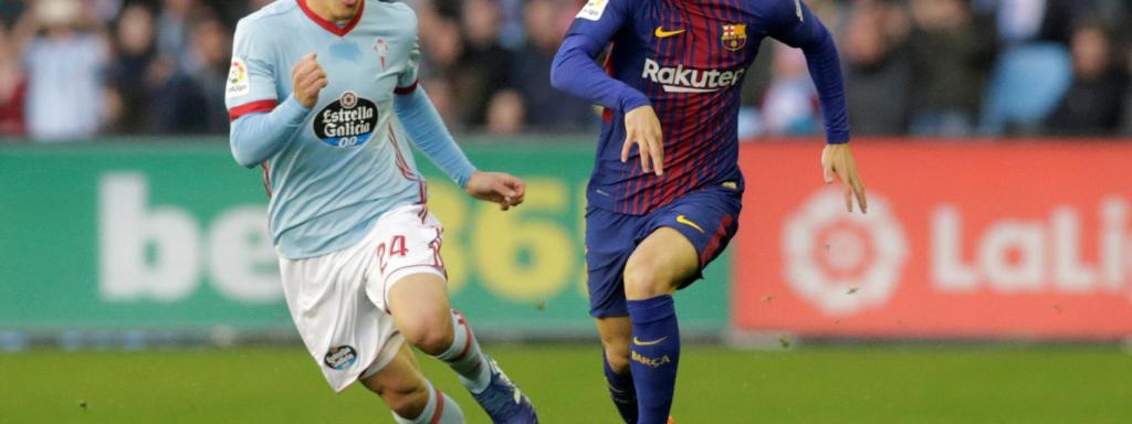 Coutinho, durante el partido.