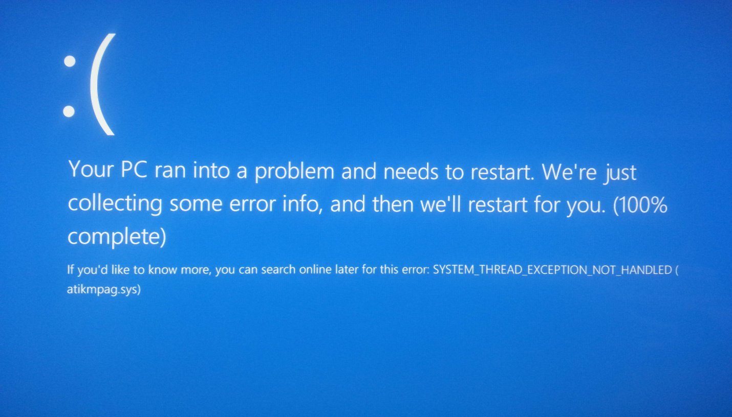 windows 10 pantallazo azul bsod