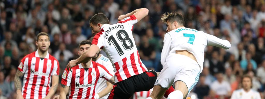 Cristiano Ronaldo en el Real Madrid - Athletic Club de Bilbao.