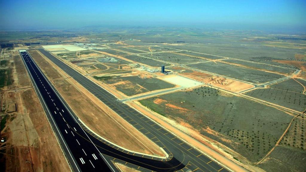 Vista aérea del aeropuerto de Ciudad Real.