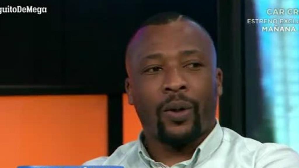 Edwin Congo en El Chiringuito. Foto: Twitter (@elchiringuitotv)