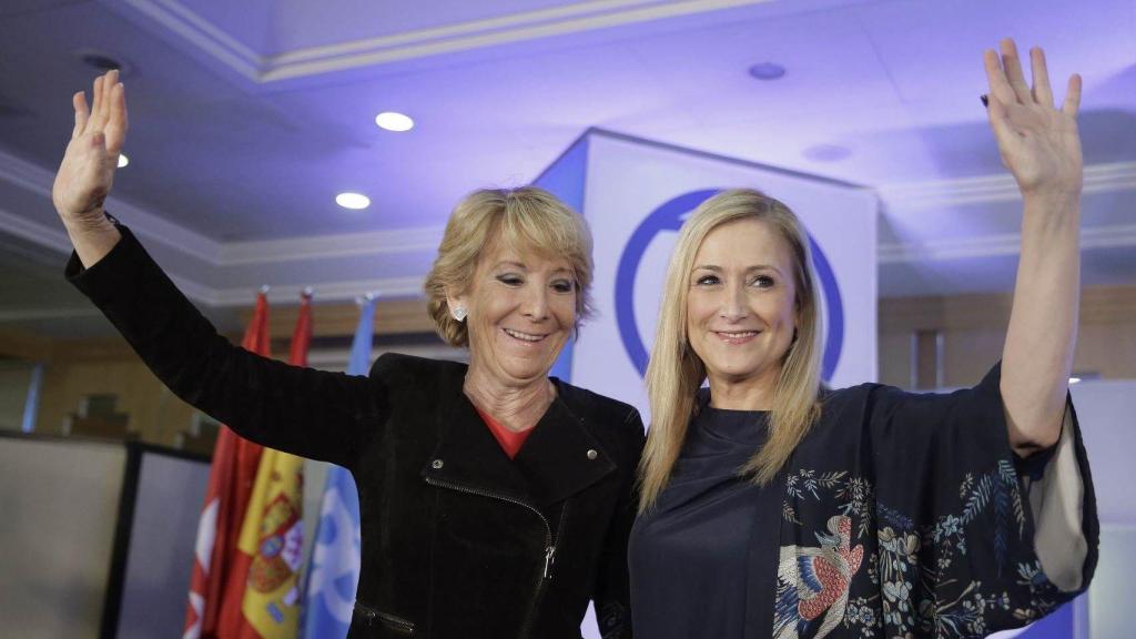 Esperanza Aguirre y Cristina Cifuentes. /Emilio Naranjo. /Efe