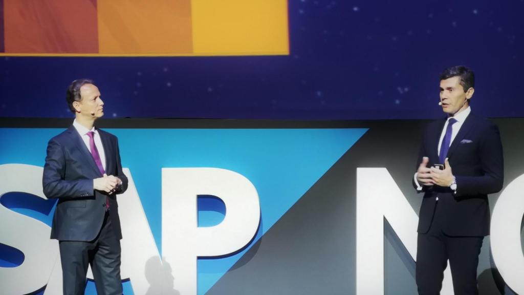 João Paulo da Silva y Steve Tzikakis, en SAP NOW Madrid