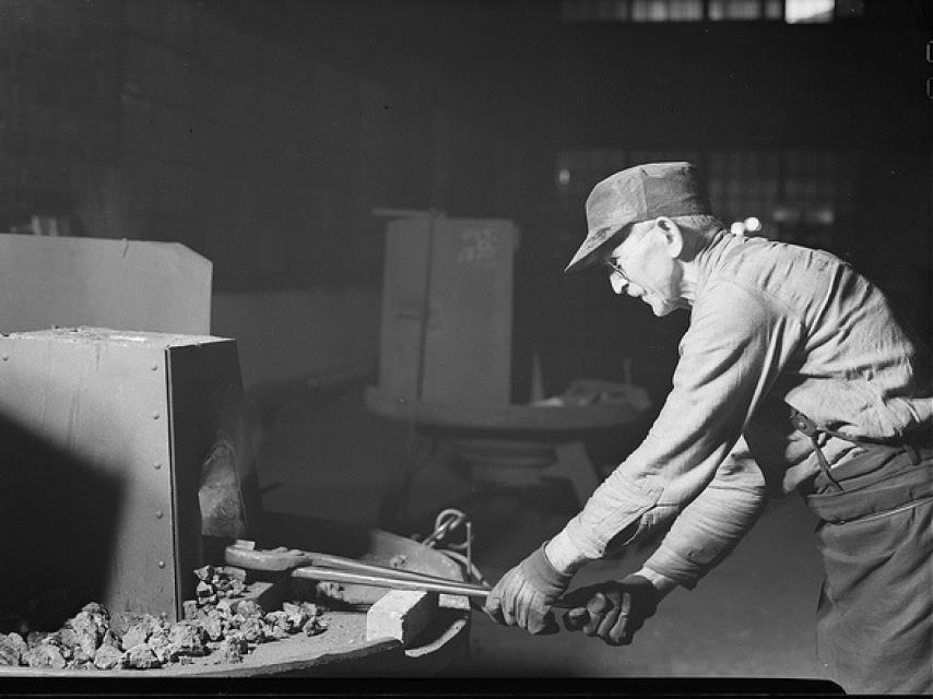Trabajos para la construcción del ferrocarril en los EEUU, 1937-