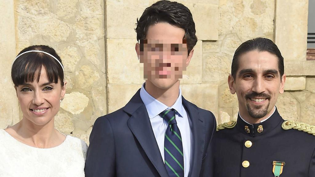 El día de la boda de Beatriz con Rubén Ramírez.