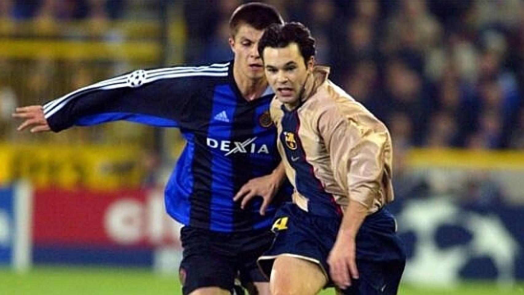 Iniesta debuta contra el Brujas en la Champions League con el Barcelona