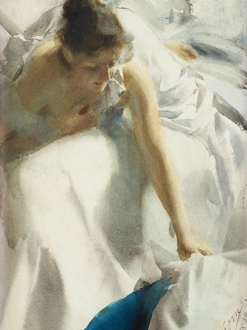 Retrato de la mujer de Anders Zorn.