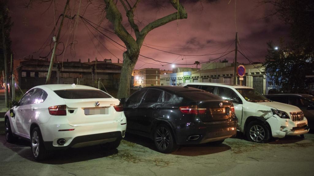 Todoterrenos incautados a las bandas de narcotraficantes. Usan modelos de alta gama y gran potencia para embestir a los coches de la Guardia Civil y la Policía Nacional.