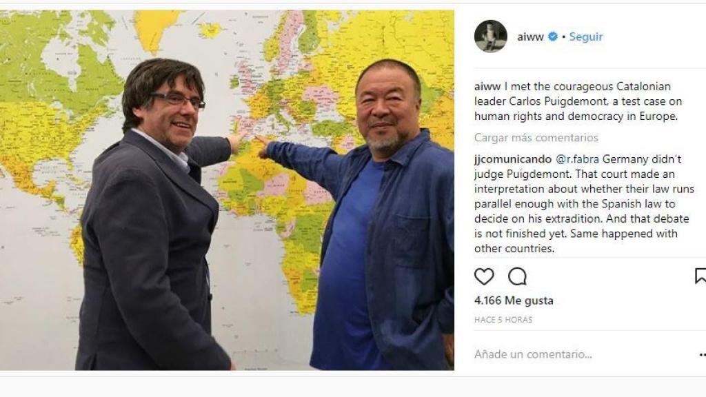 Instagram del artista chino.