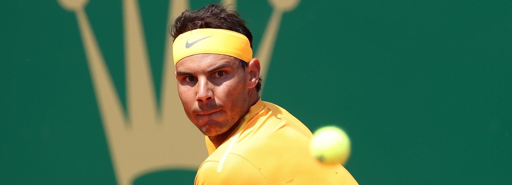 Nadal durante uno de sus partidos en Montecarlo.