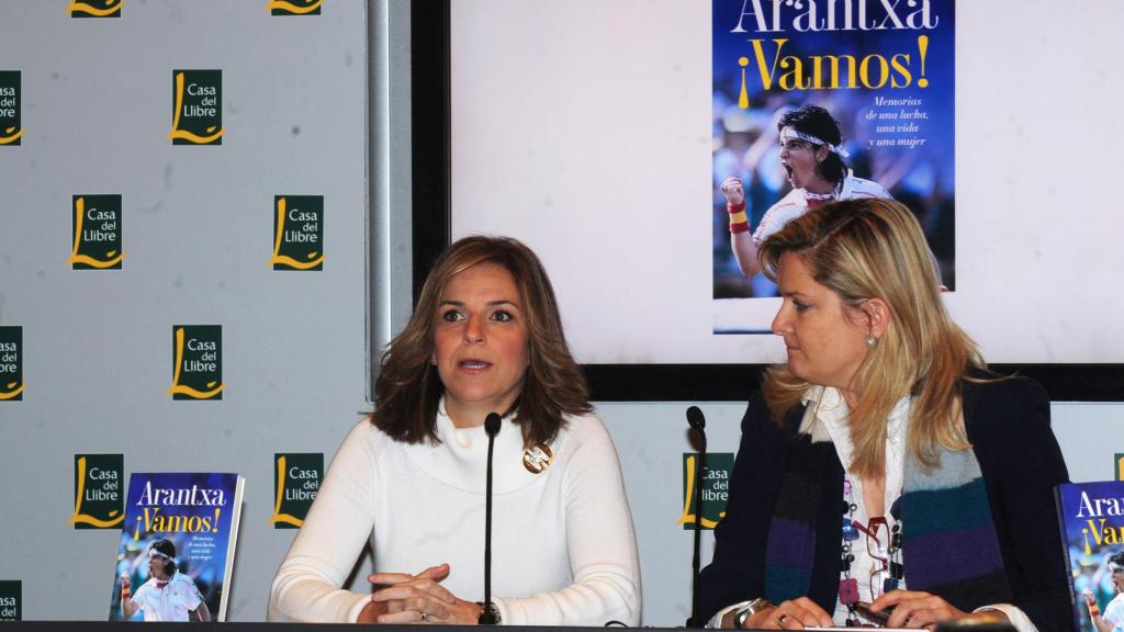 Arantxa Sánchez Vicario en la presentación de su libro.