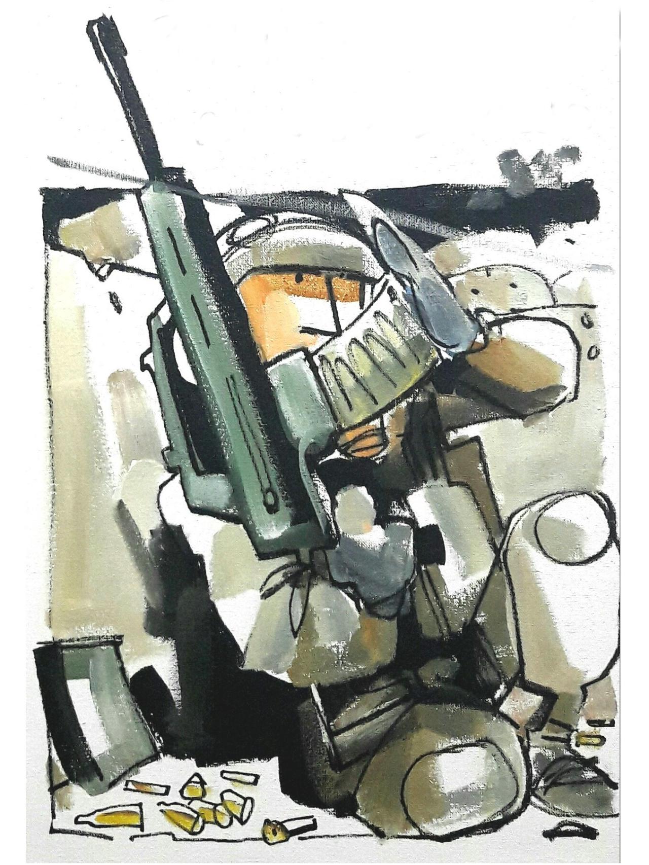 El soldado Trejo fue condecorado con la Cruz del Mérito Militar con distintivo rojo por su acción en Diwaniyah.