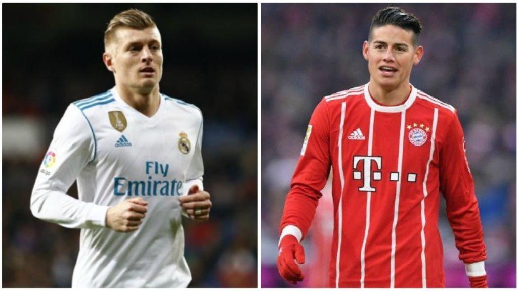 Kroos y James Rodríguez