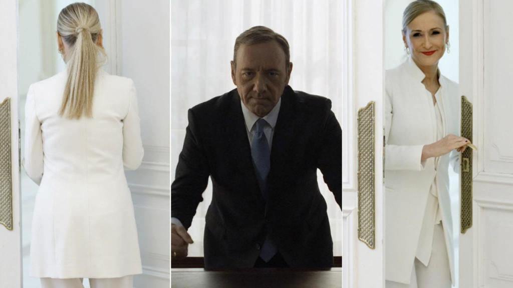 Cristina Cifuentes y Frank Underwood.